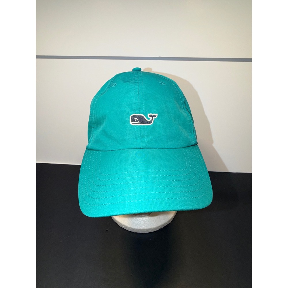 Vineyard Vines Whale Logo Baseball Cap Teal Green Adjustable Hat